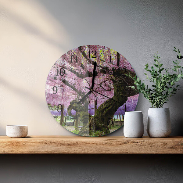 Reloj de pared redondo Árboles