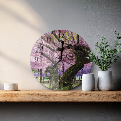 Reloj de pared redondo Árboles