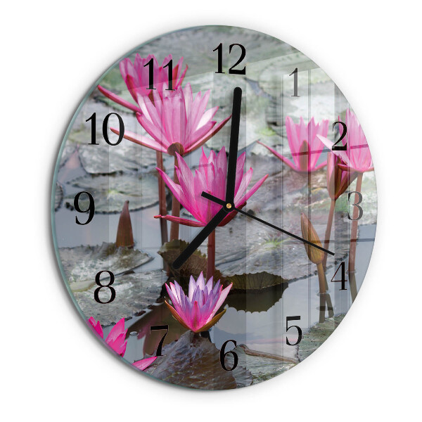 Reloj de pared redondo Nenúfares