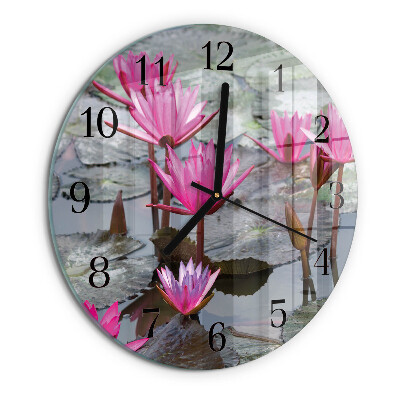 Reloj de pared redondo Nenúfares