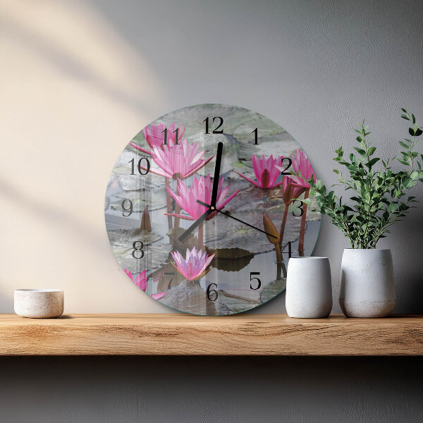 Reloj de pared redondo Nenúfares