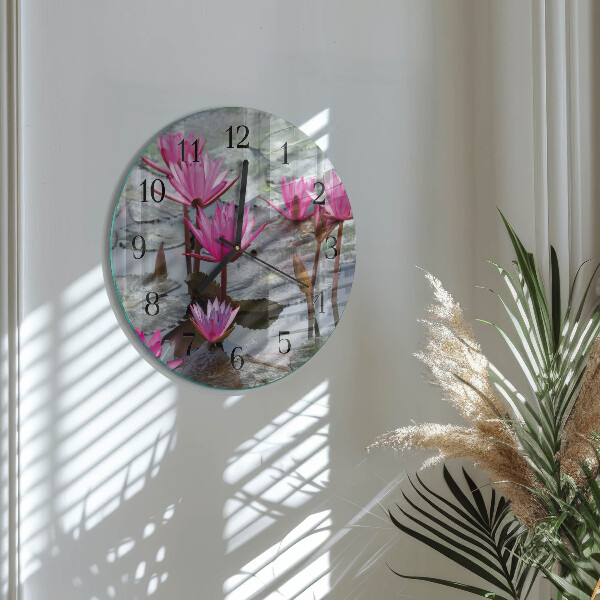 Reloj de pared redondo Nenúfares