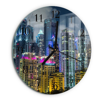 Reloj de pared redondo Ciudad