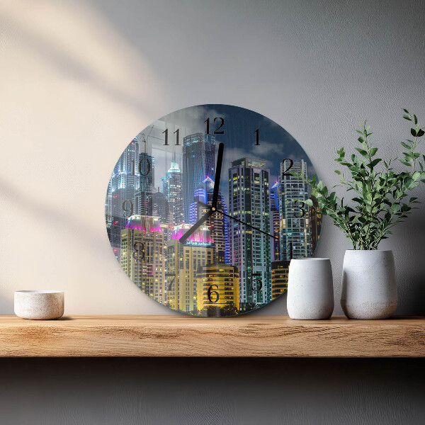 Reloj de pared redondo Ciudad