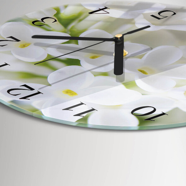 Reloj de pared redondo Flores