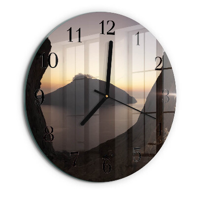 Reloj de pared redondo Montaña del océano