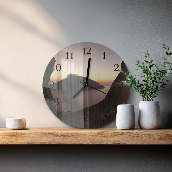Reloj de pared redondo Montaña del océano