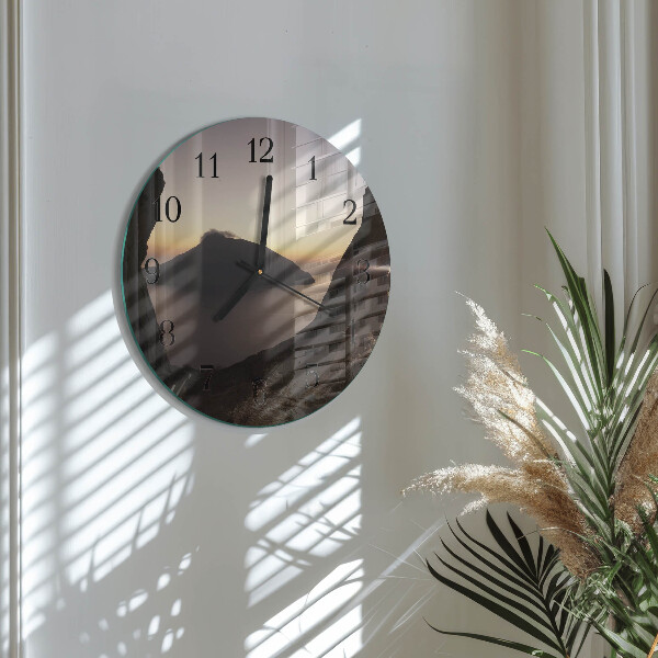 Reloj de pared redondo Montaña del océano
