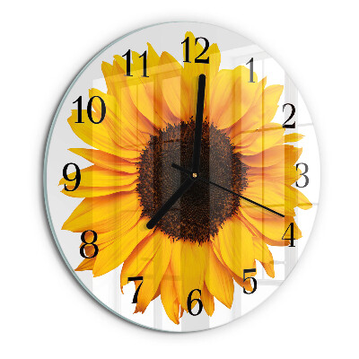 Reloj de pared redondo Girasol