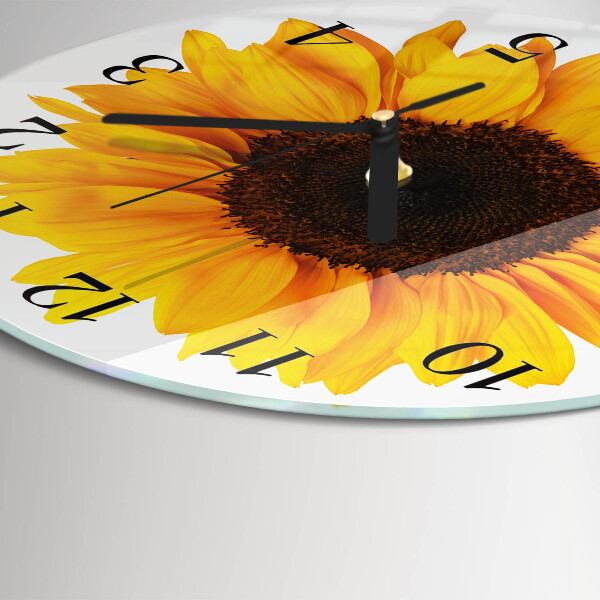 Reloj de pared redondo Girasol