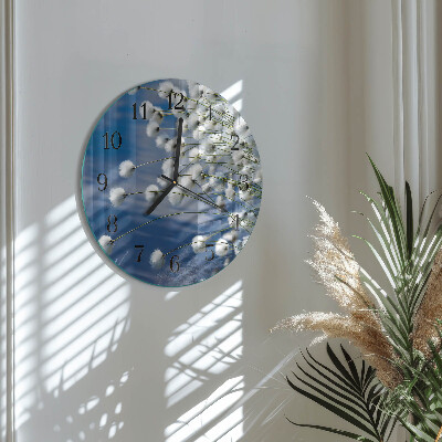 Reloj de pared redondo Algodón