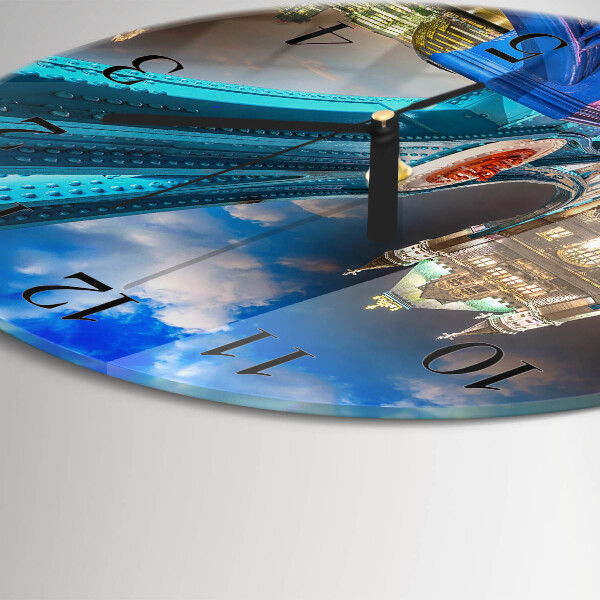 Reloj de pared redondo Puente