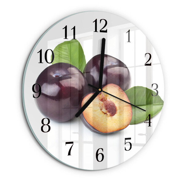 Reloj de pared redondo Ciruelas