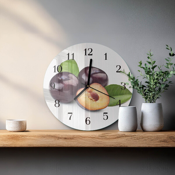 Reloj de pared redondo Ciruelas
