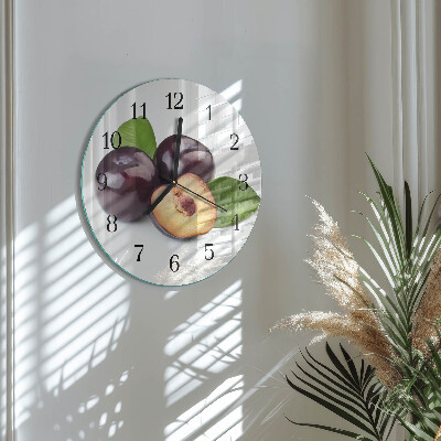 Reloj de pared redondo Ciruelas