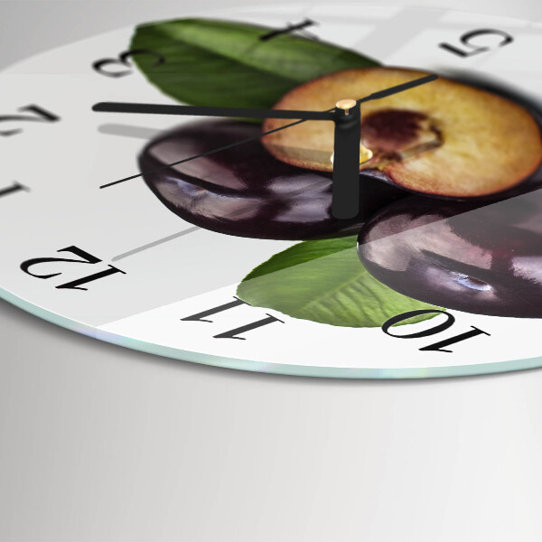 Reloj de pared redondo Ciruelas