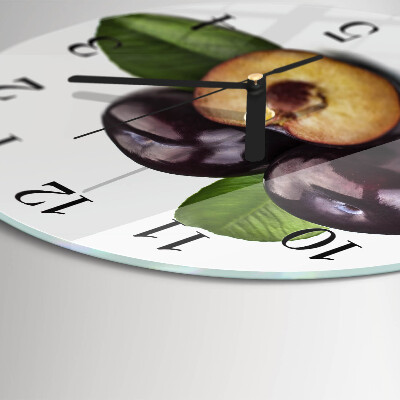 Reloj de pared redondo Ciruelas