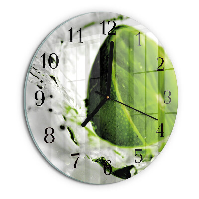 Reloj de pared redondo Carbonato de calcio