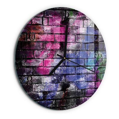 Reloj de pared redondo Ladrillo