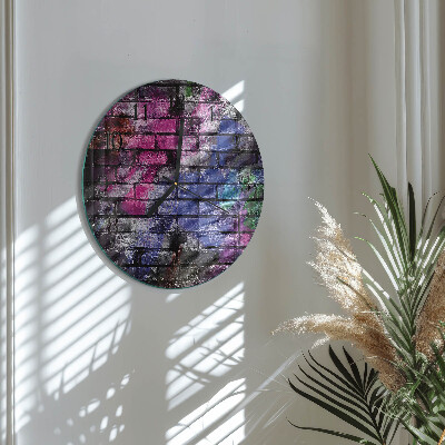 Reloj de pared redondo Ladrillo