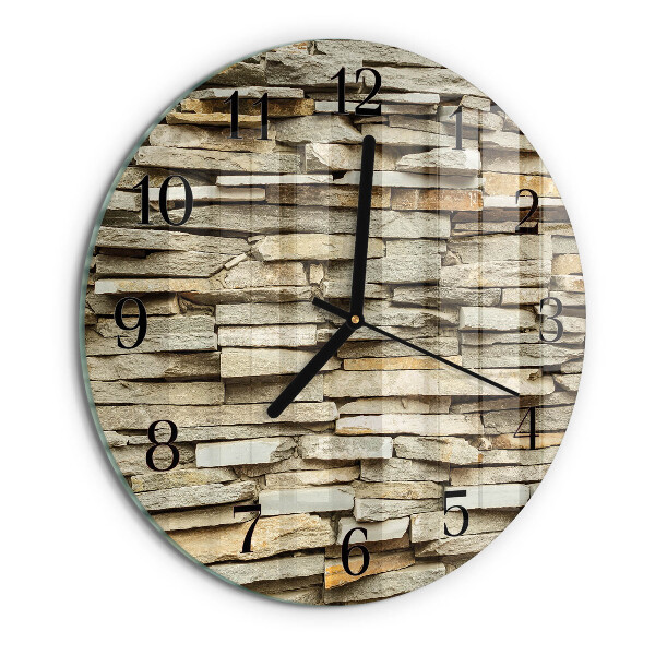 Reloj de pared redondo Piedras