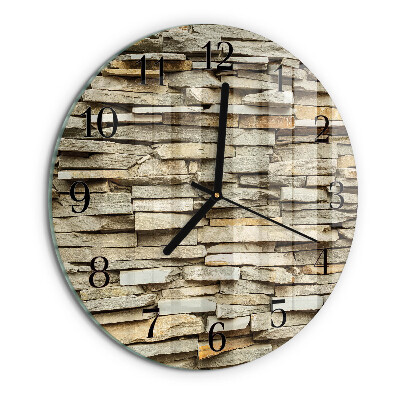 Reloj de pared redondo Piedras