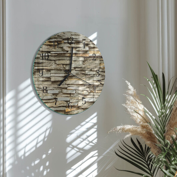 Reloj de pared redondo Piedras