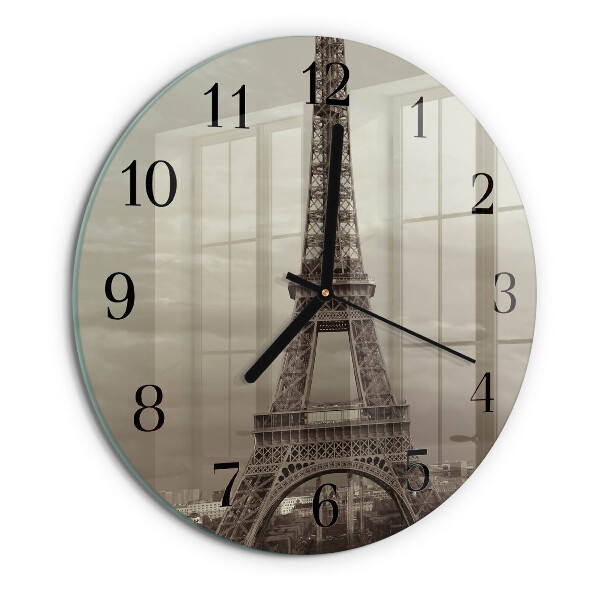 Reloj de pared redondo Torre Eiffel