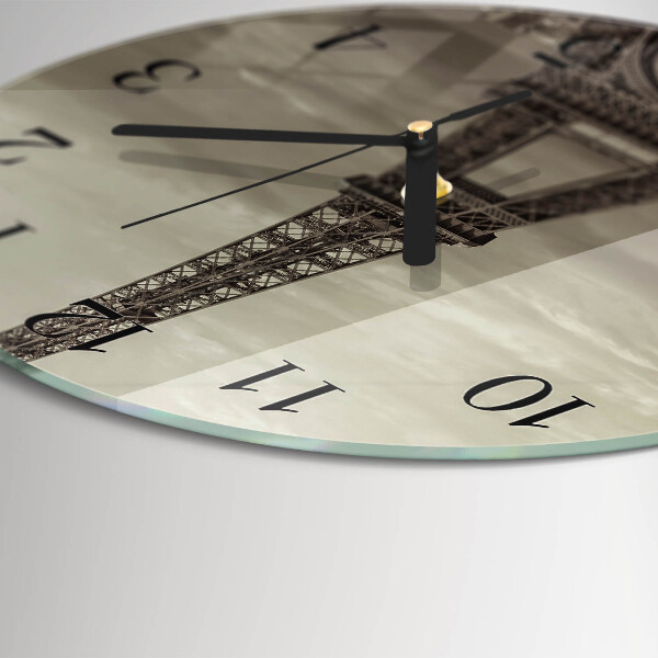 Reloj de pared redondo Torre Eiffel
