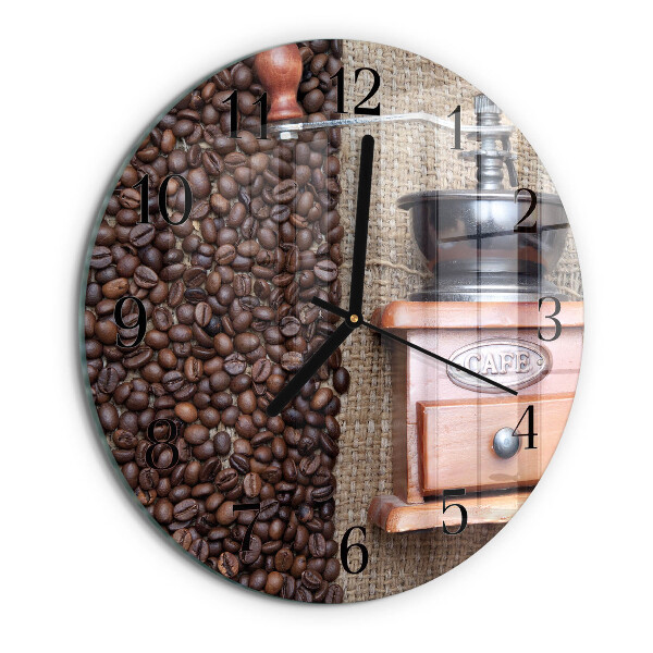 Reloj de pared redondo Molinillo de café