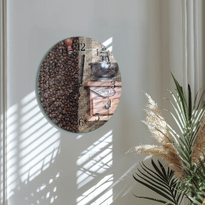 Reloj de pared redondo Molinillo de café