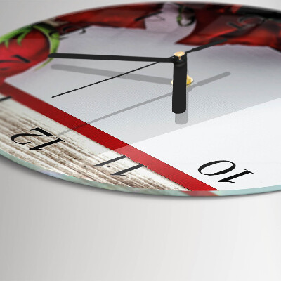 Reloj de pared redondo Rosas