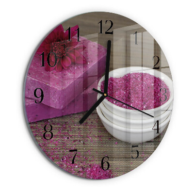 Reloj de pared redondo Flor