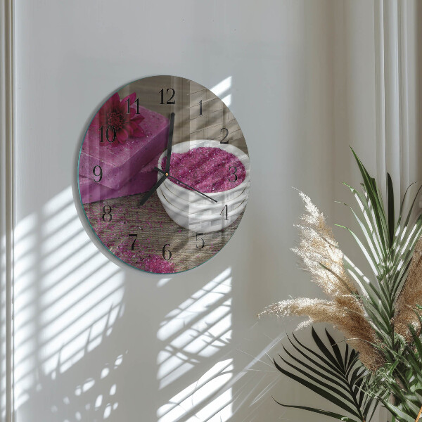 Reloj de pared redondo Flor