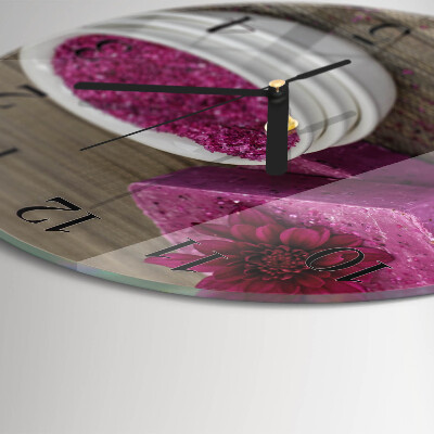 Reloj de pared redondo Flor