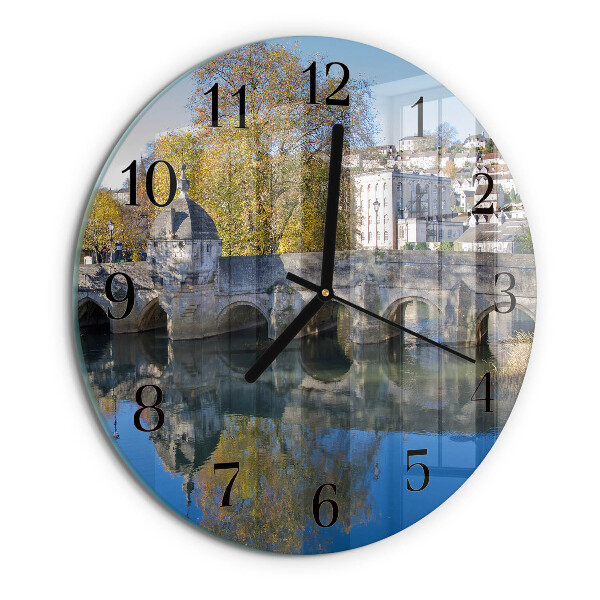 Reloj de pared redondo Puente