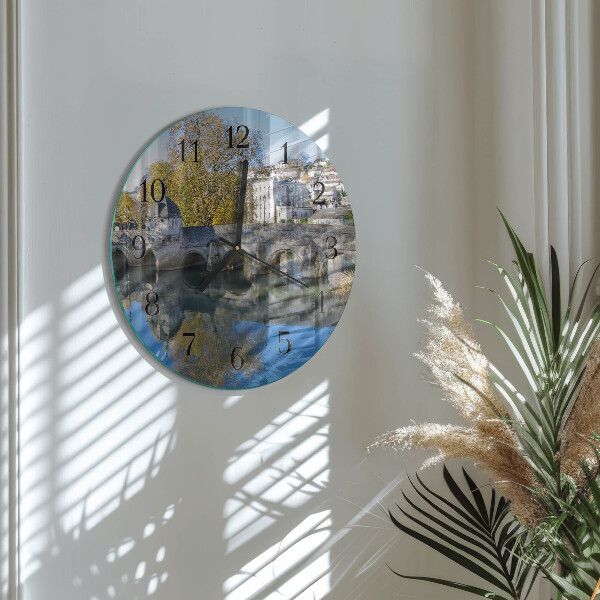 Reloj de pared redondo Puente