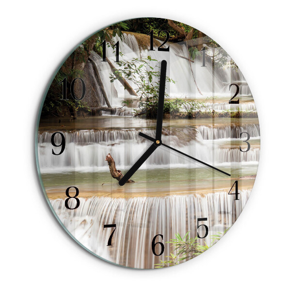 Reloj de pared redondo Cascada