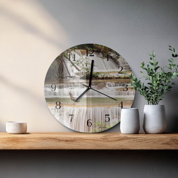 Reloj de pared redondo Cascada