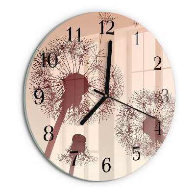 Reloj de pared redondo Diente de león