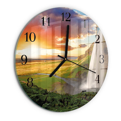 Reloj de pared redondo Cascada