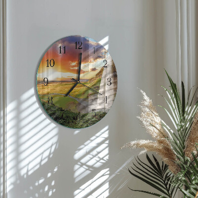 Reloj de pared redondo Cascada