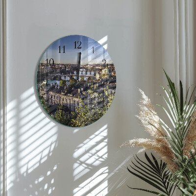 Reloj de pared redondo Praga
