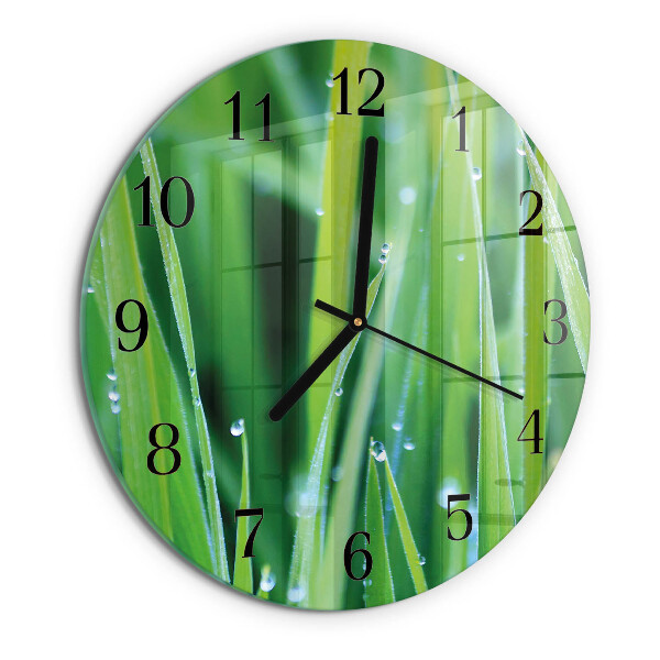 Reloj de pared redondo Césped