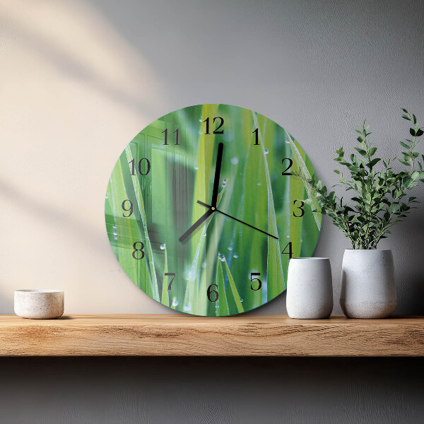 Reloj de pared redondo Césped