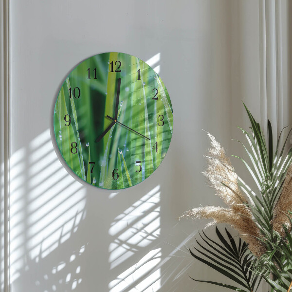 Reloj de pared redondo Césped