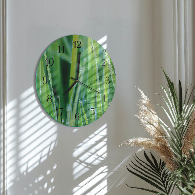 Reloj de pared redondo Césped