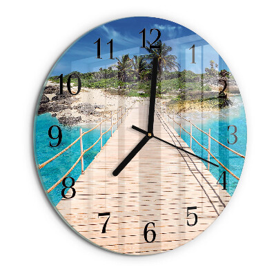Reloj de pared redondo Puente de la isla