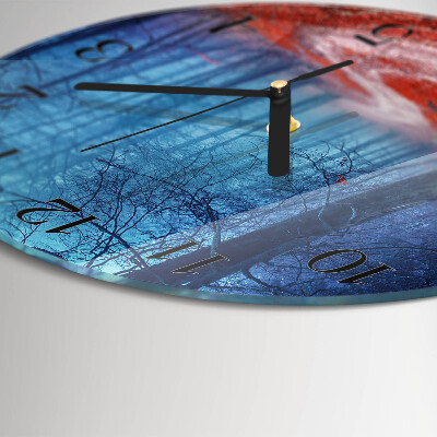 Reloj de pared redondo Sendero forestal