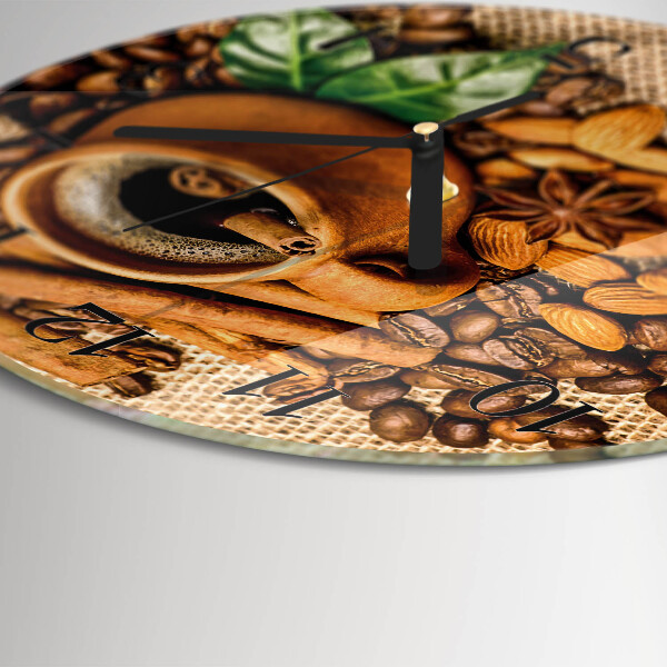 Reloj de pared redondo Almendras con canela